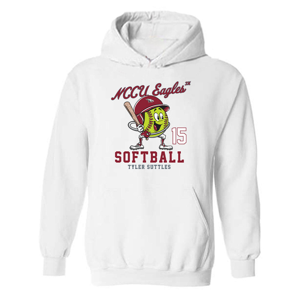 NCCU - NCAA Softball : Tyler Suttles - Fashion Shersey Hooded Sweatshirt-0