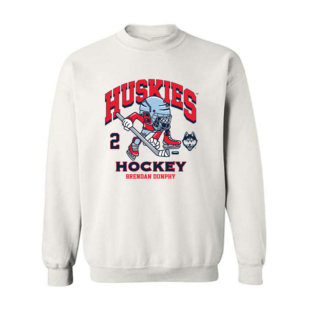 UConn - NCAA Men's Ice Hockey : Brendan Dunphy - Fashion Shersey Crewneck Sweatshirt-0