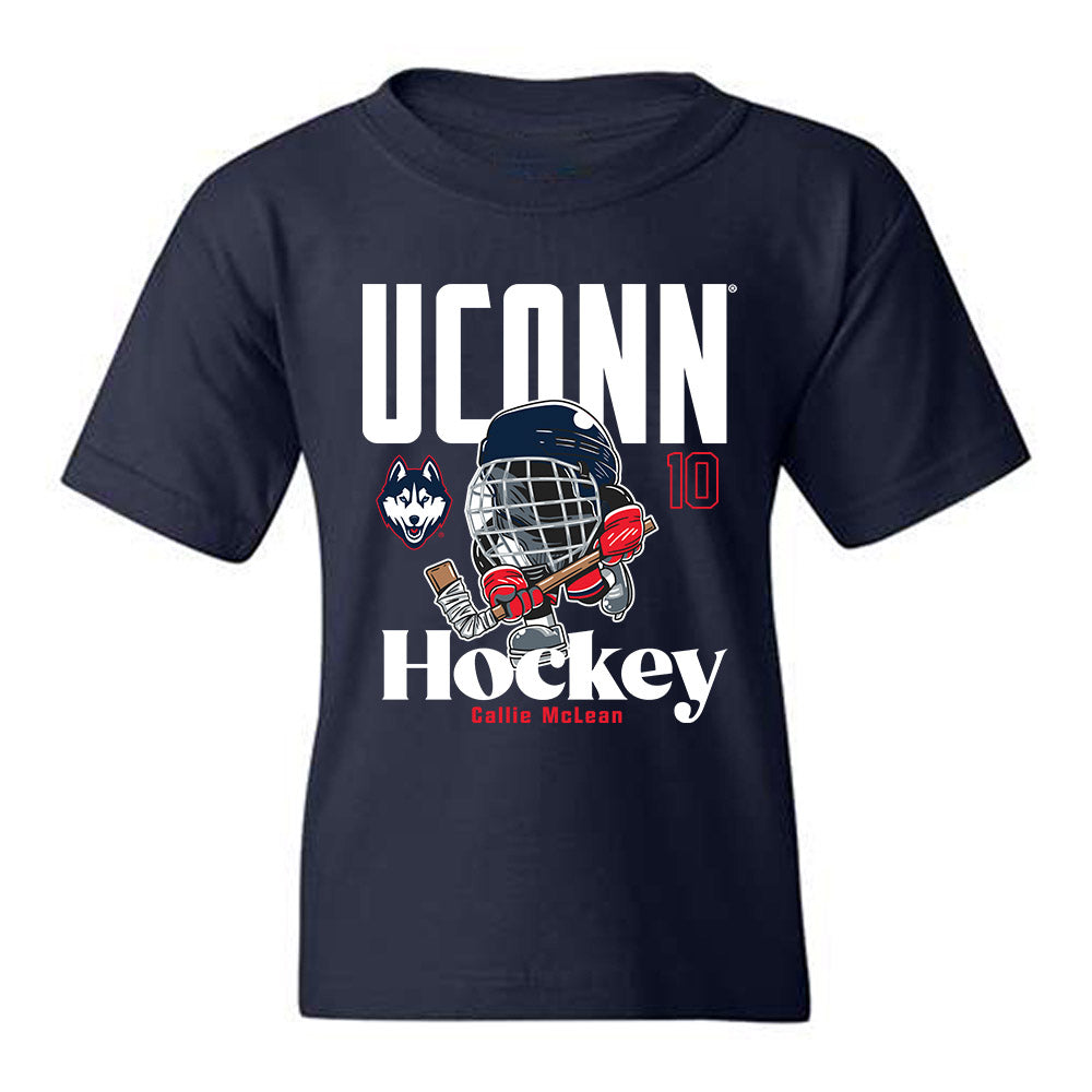 UConn - NCAA Women's Ice Hockey : Callie McLean - Fashion Shersey Youth T-Shirt-0
