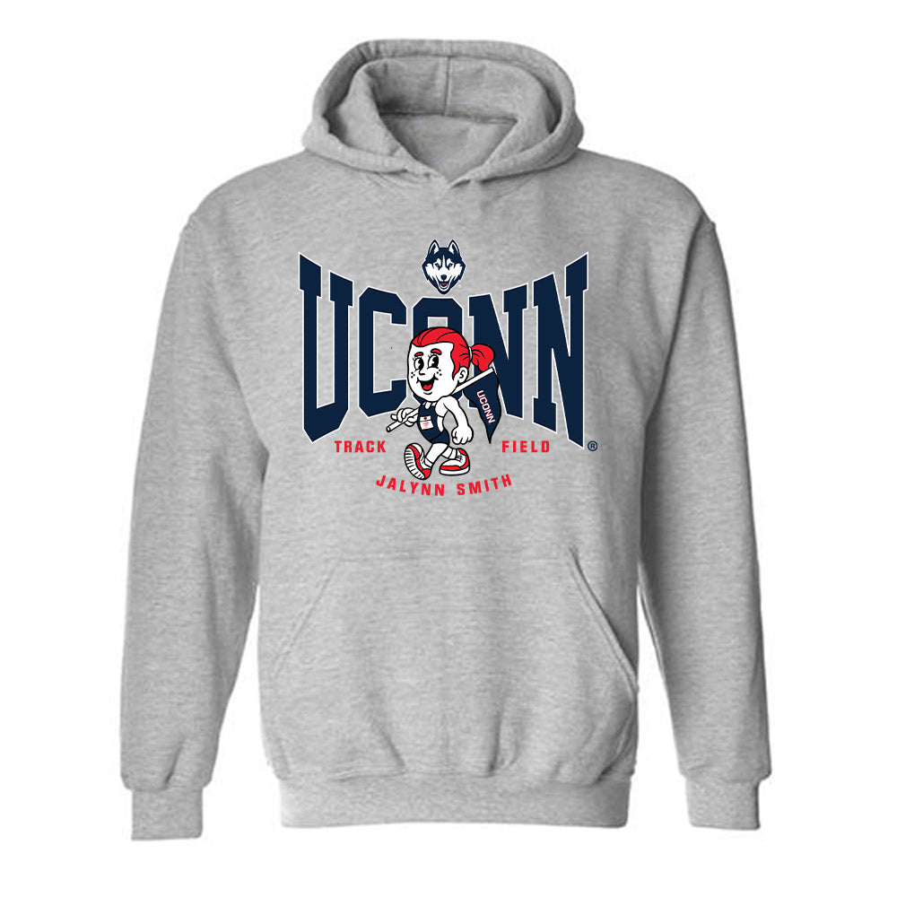 UConn - NCAA Women's Track & Field : Jalynn Smith - Fashion Shersey Hooded Sweatshirt-0