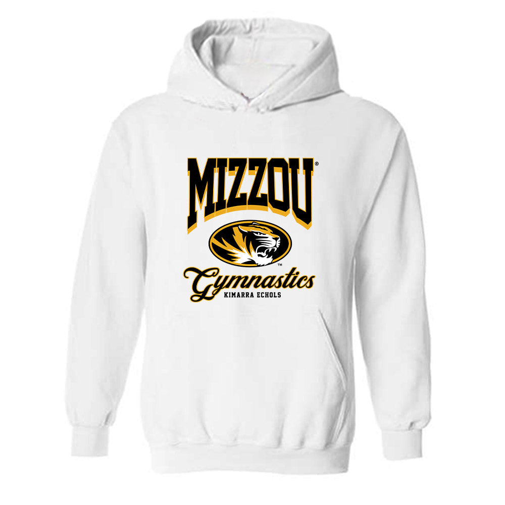 Missouri - NCAA Women's Gymnastics : Kimarra Echols - Fashion Shersey Hooded Sweatshirt-0