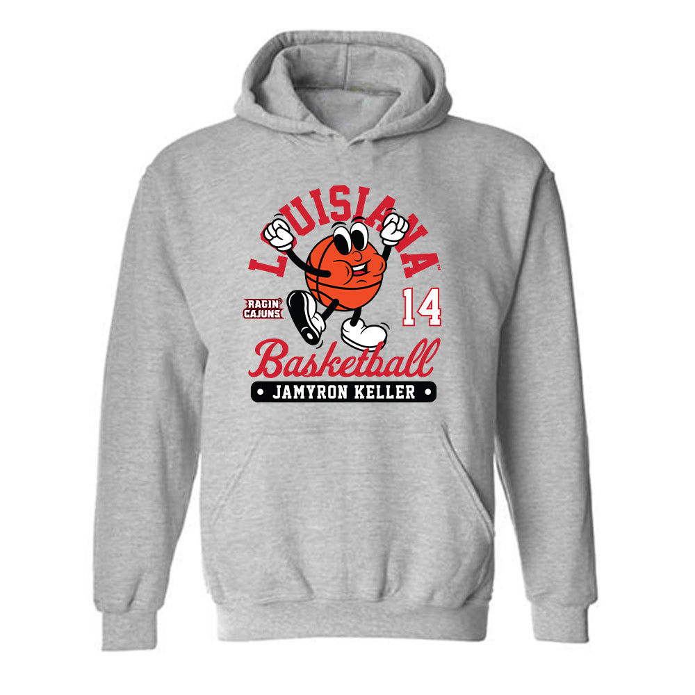 Louisiana - NCAA Men's Basketball : Jamyron Keller - Fashion Shersey Hooded Sweatshirt-0