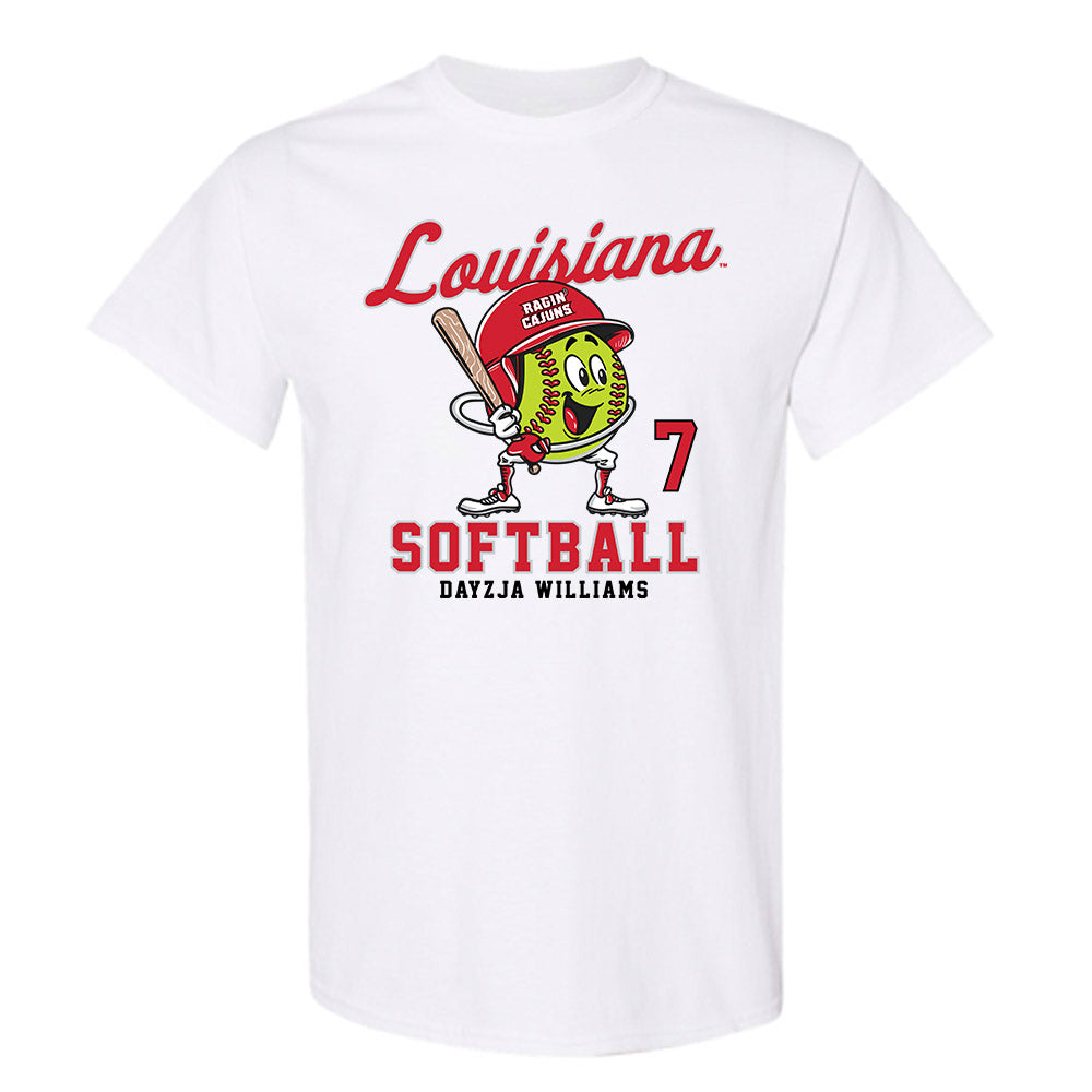 Louisiana - NCAA Softball : Dayzja Williams - Fashion Shersey T-Shirt-0