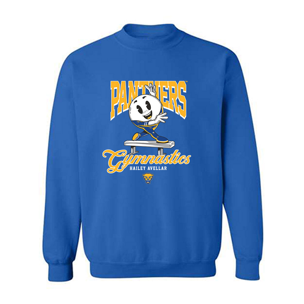 Pittsburgh - NCAA Women's Gymnastics : Hailey Avellar - Fashion Shersey Crewneck Sweatshirt-0