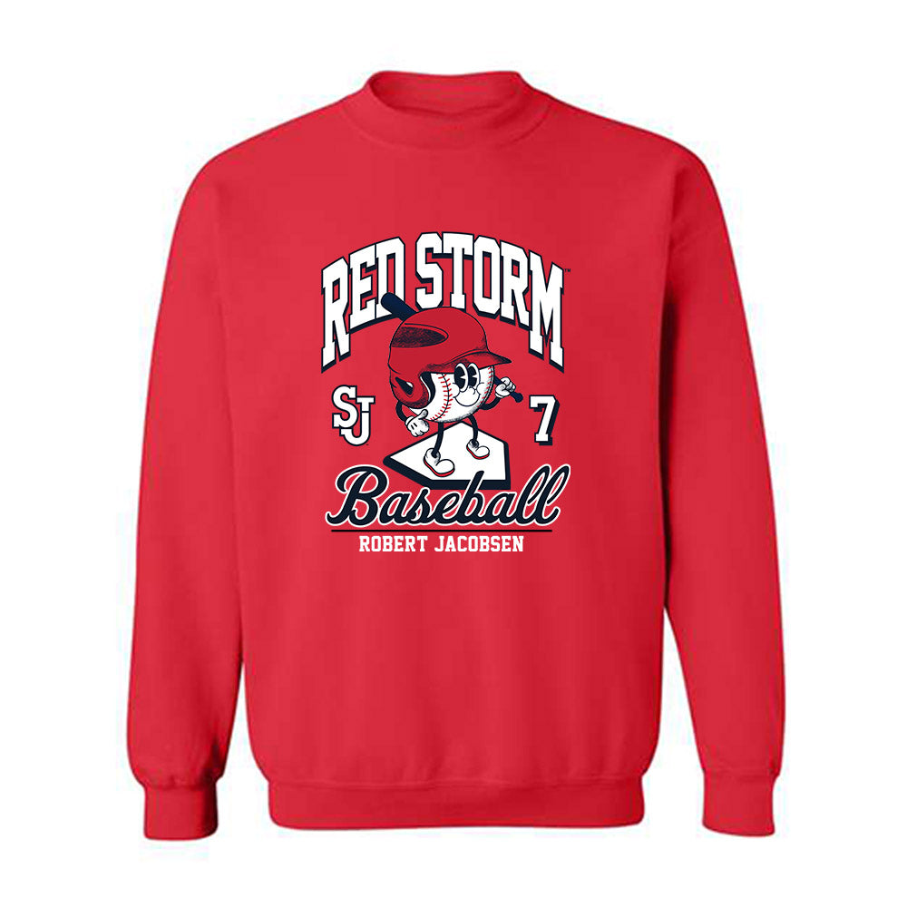 St. Johns - NCAA Baseball : Robert Jacobsen - Fashion Shersey Crewneck Sweatshirt-0