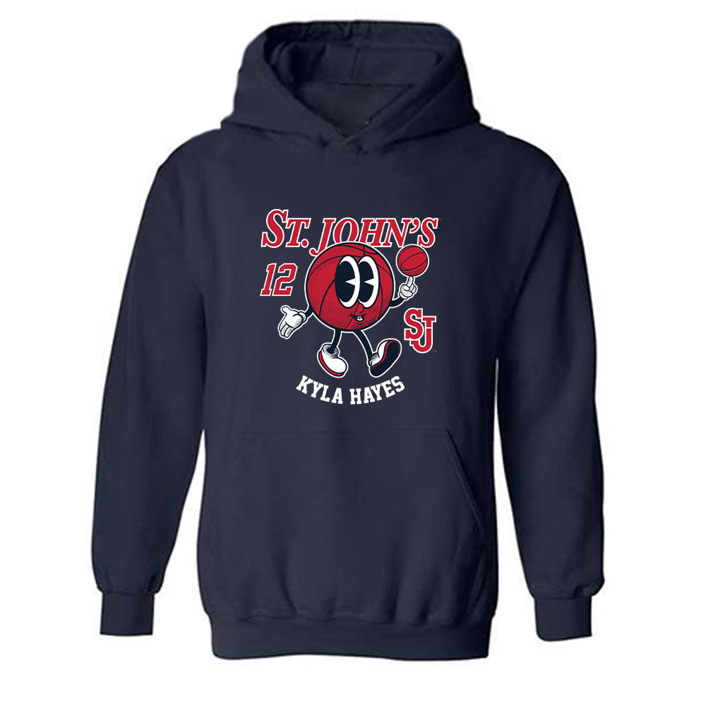 St. Johns - NCAA Women's Basketball : Kyla Hayes - Fashion Shersey Hooded Sweatshirt-0