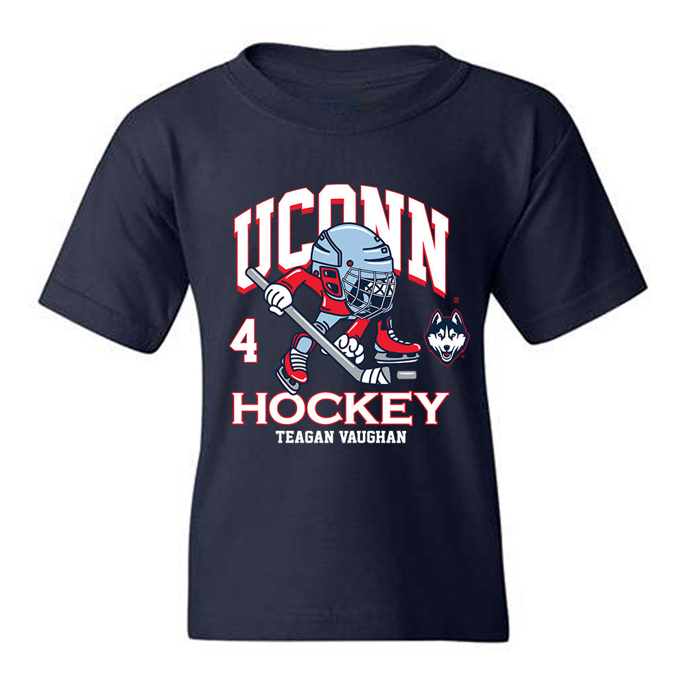 UConn - NCAA Women's Ice Hockey : Teagan Vaughan - Fashion Shersey Youth T-Shirt-0