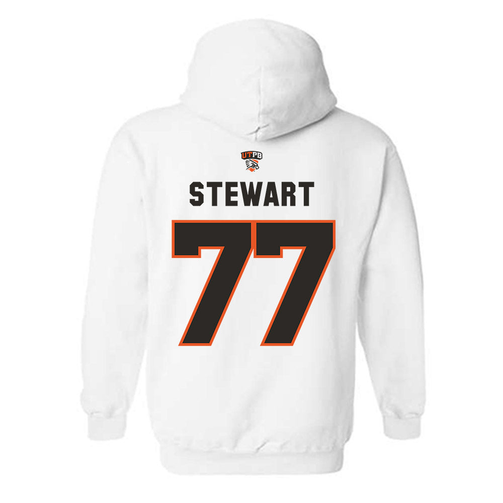 UTPB - NCAA Football : Braylon Stewart - Replica Shersey Hooded Sweatshirt-1