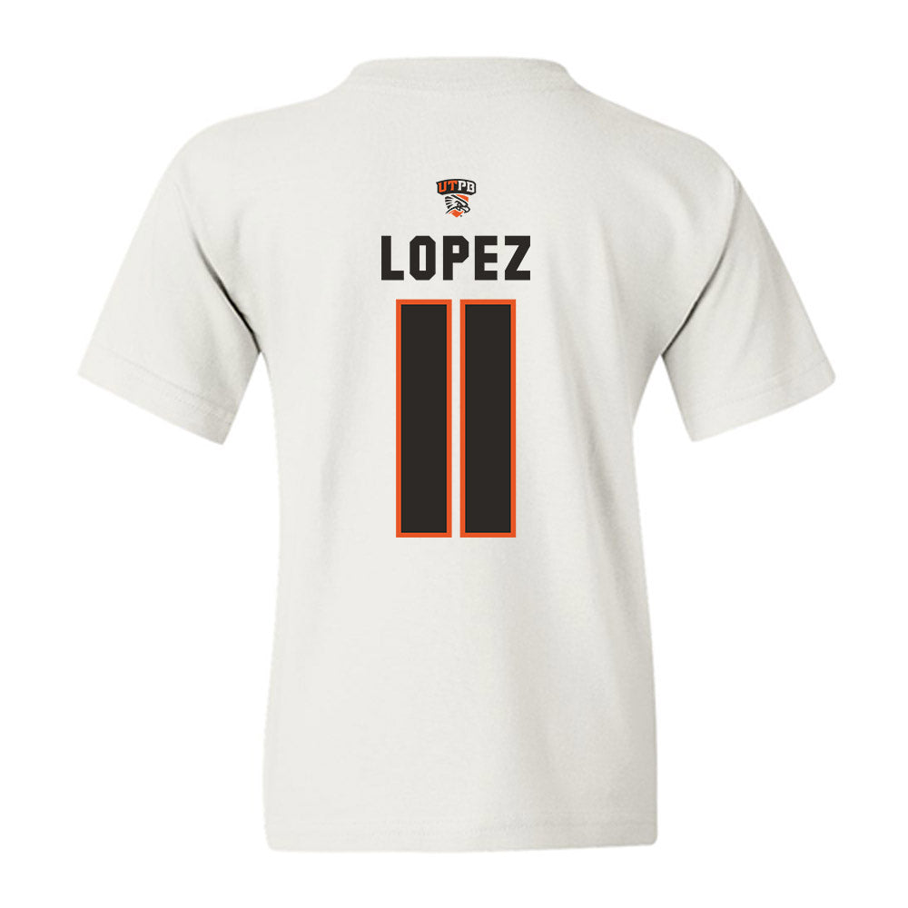 UTPB - NCAA Football : Dominic Lopez - Replica Shersey Youth T-Shirt-1