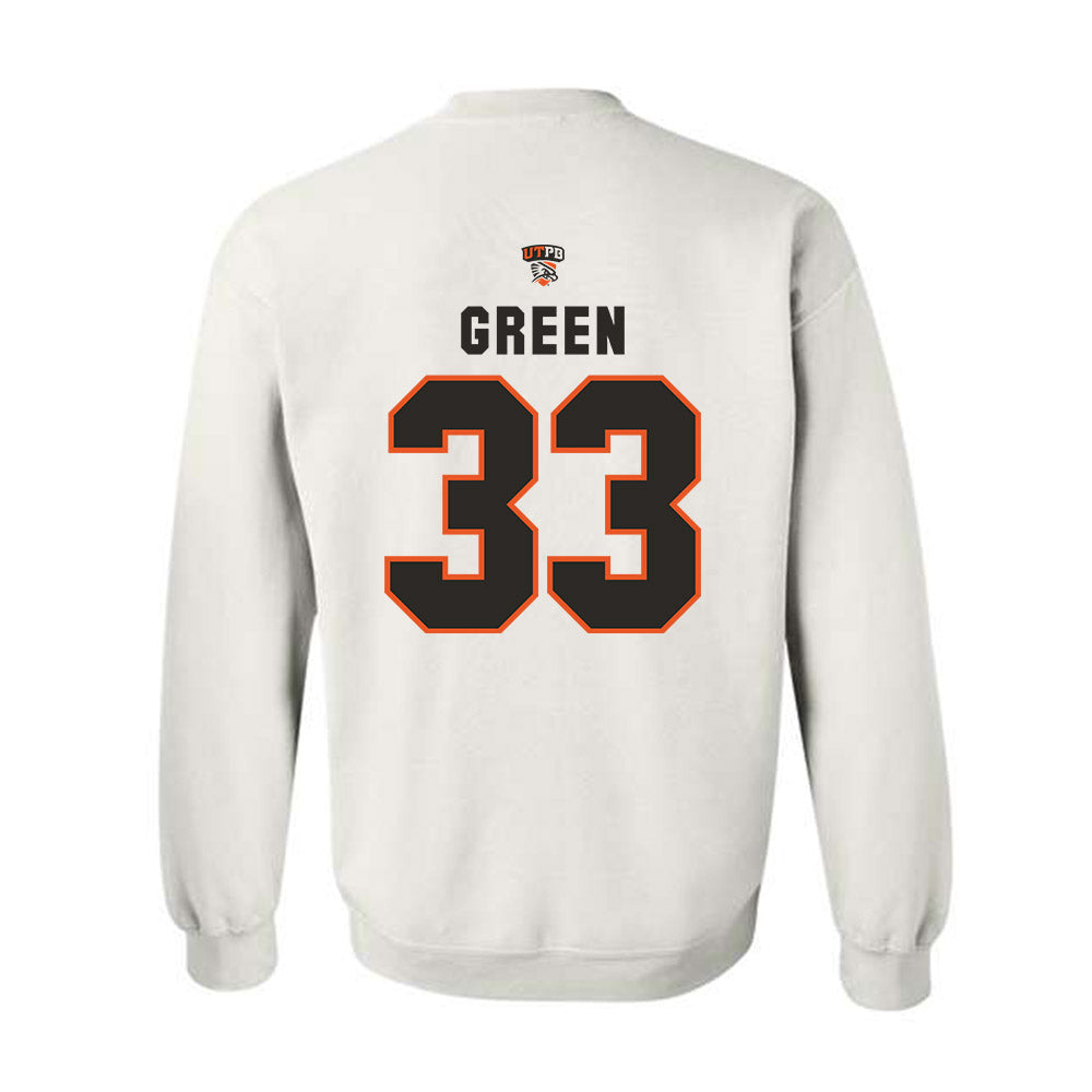 UTPB - NCAA Football : Devin Green - Replica Shersey Crewneck Sweatshirt-1