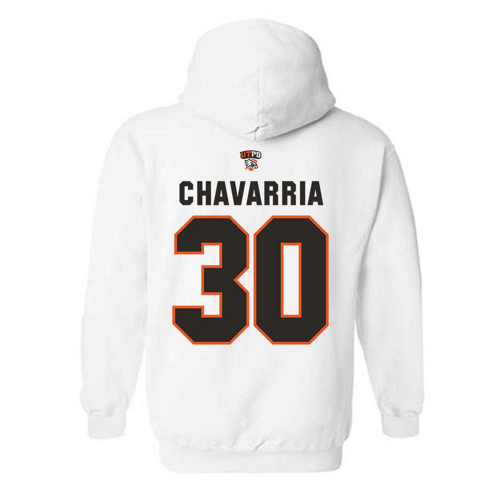 UTPB - NCAA Football : Diego Chavarria - Replica Shersey Hooded Sweatshirt-1