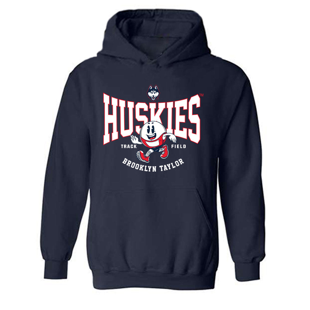 UConn - NCAA Women's Track & Field : Brooklyn Taylor - Fashion Shersey Hooded Sweatshirt-0