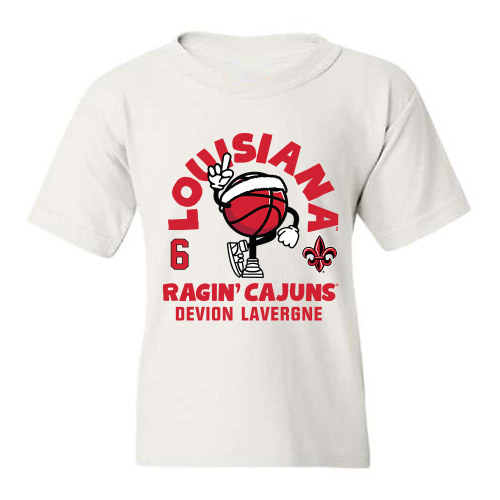 Louisiana - NCAA Men's Basketball : Devion Lavergne - Fashion Shersey Youth T-Shirt-0