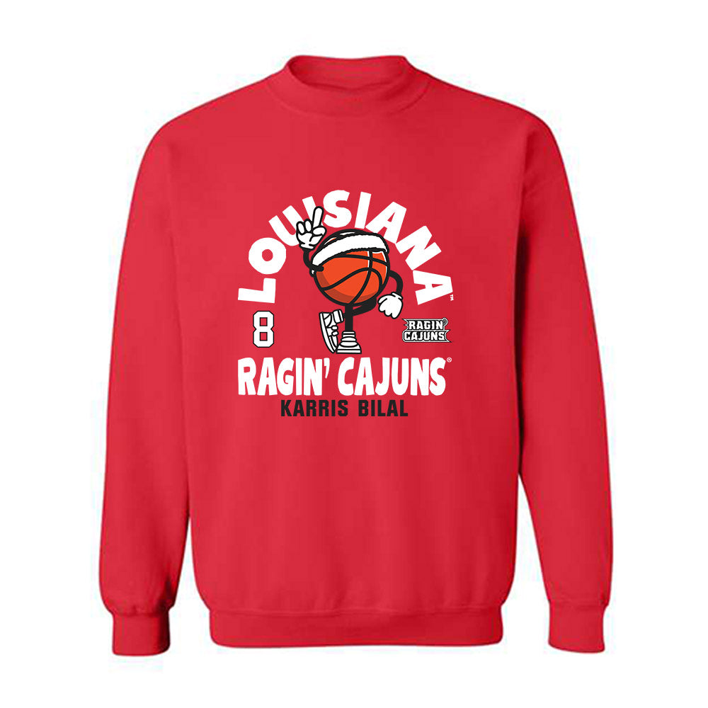 Louisiana - NCAA Men's Basketball : Karris Bilal - Fashion Shersey Crewneck Sweatshirt-0
