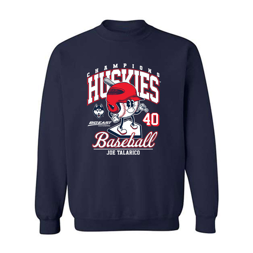 UConn - NCAA Baseball : Joe Talarico - Fashion Shersey Crewneck Sweatshirt-0