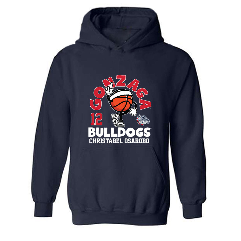 Gonzaga - NCAA Women's Basketball : Christabel Osarobo - Fashion Shersey Hooded Sweatshirt-0