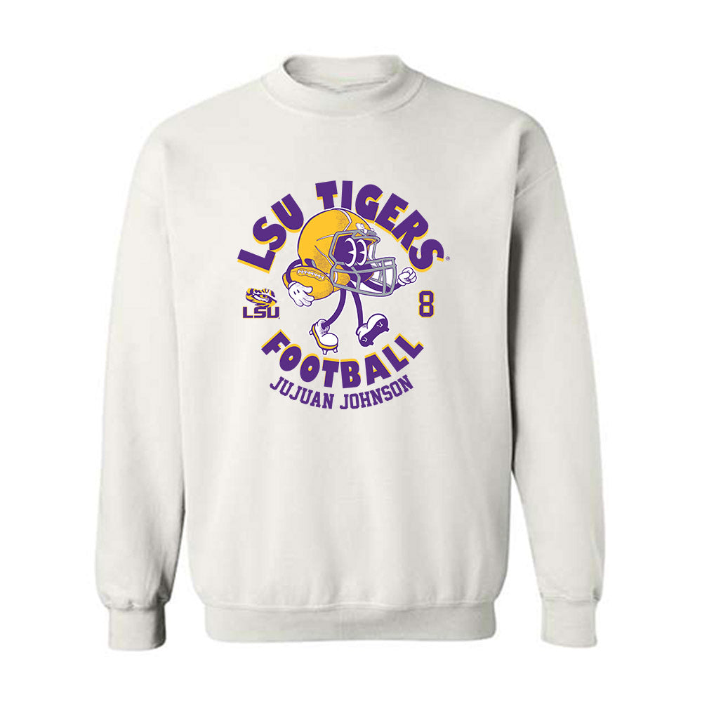 LSU - NCAA Football : Jujuan Johnson - Fashion Shersey Crewneck Sweatshirt-0
