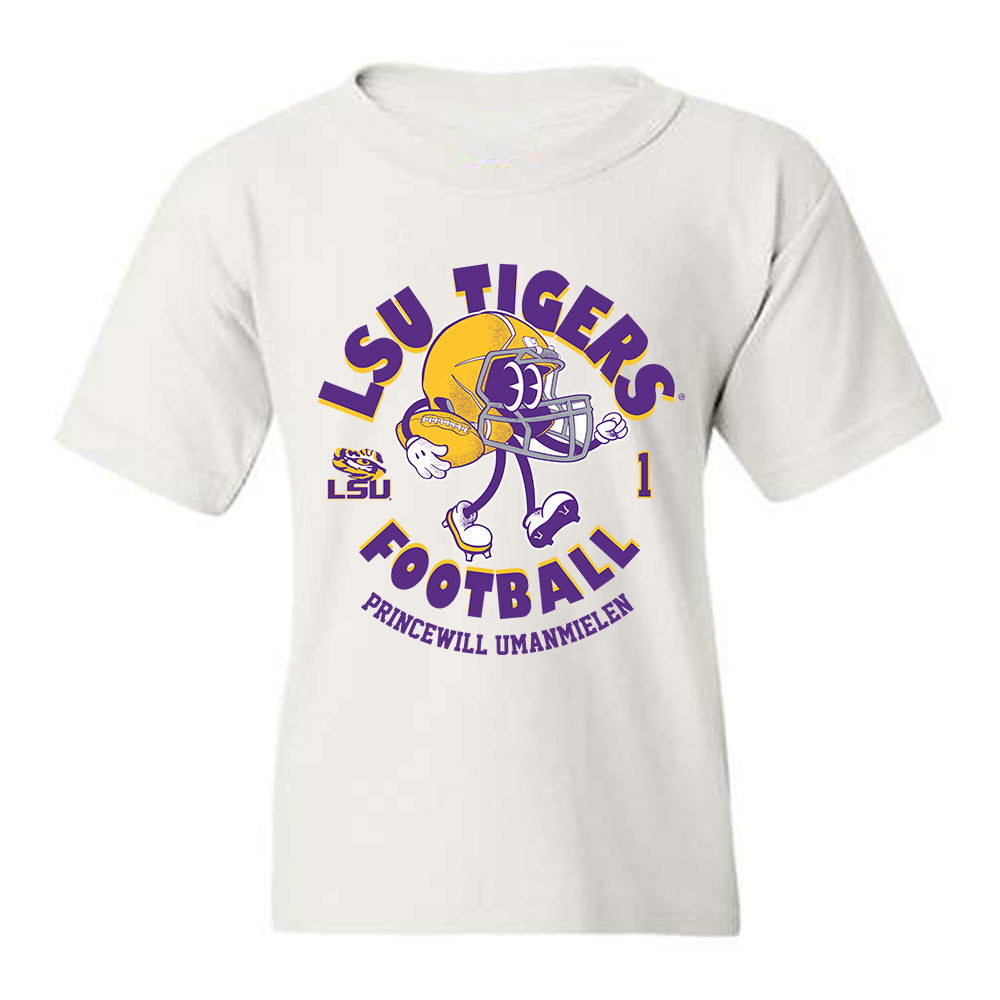 LSU - NCAA Football : Princewill Umanmielen - Fashion Shersey Youth T-Shirt-0