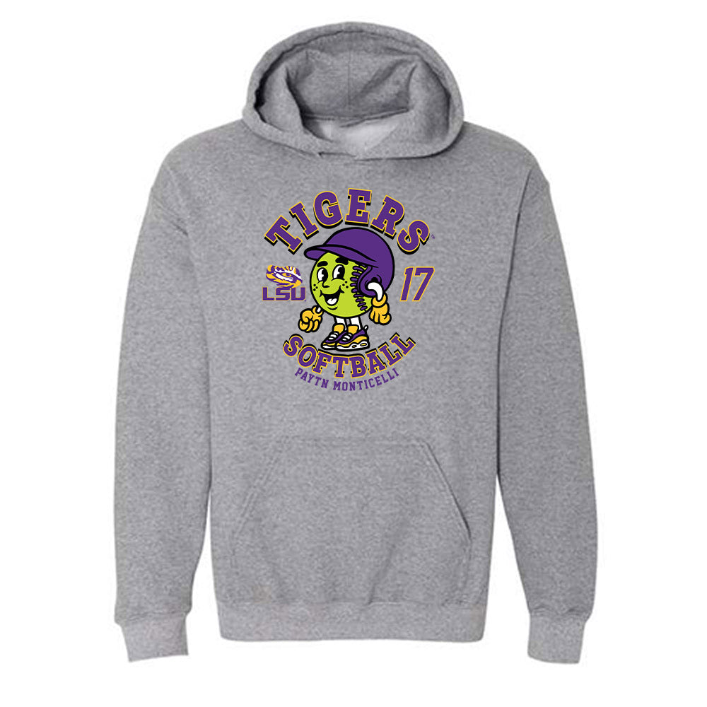 LSU - NCAA Softball : Paytn Monticelli - Fashion Shersey Hooded Sweatshirt-0