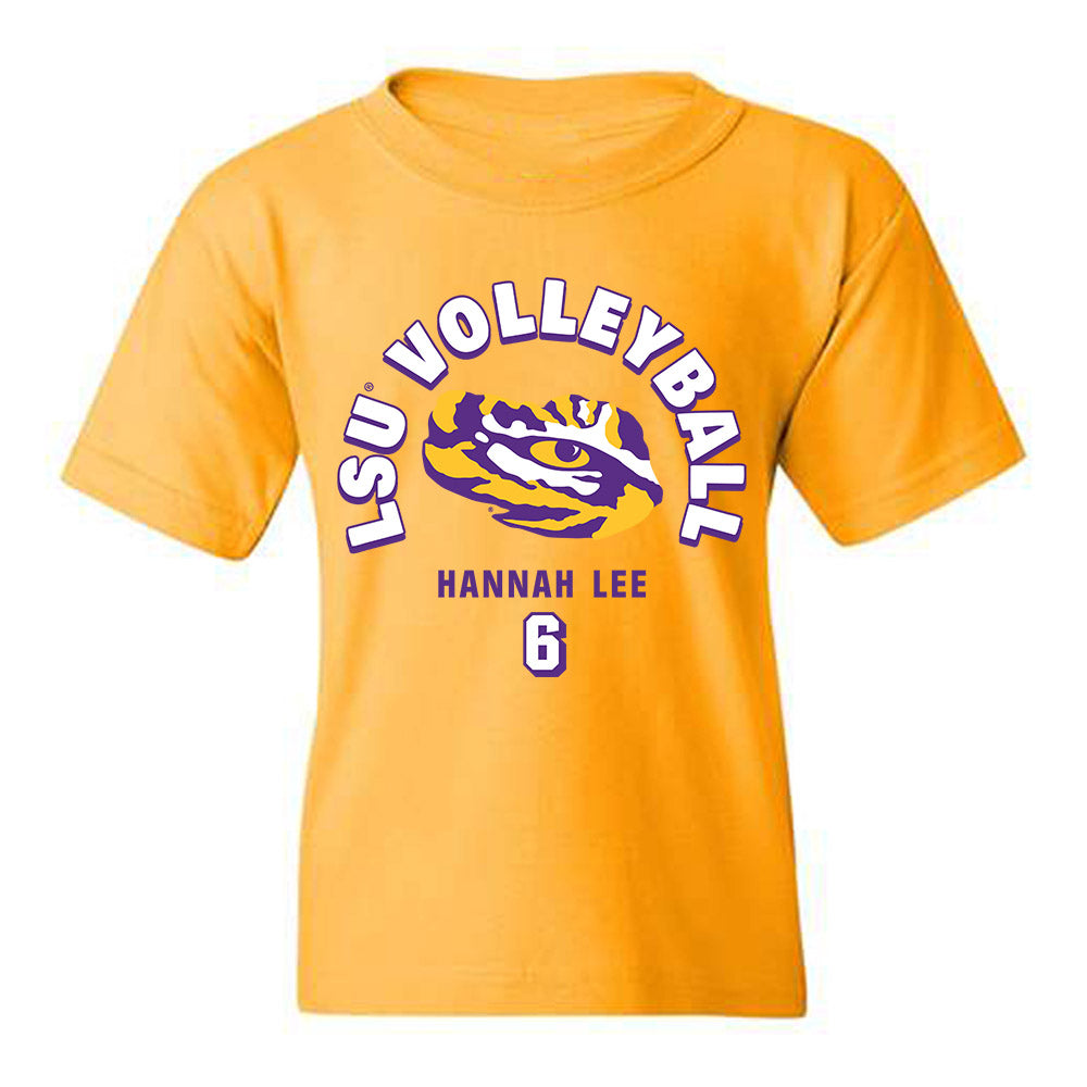 LSU - NCAA Women's Volleyball : Hannah Lee - Fashion Shersey Youth T-Shirt-0