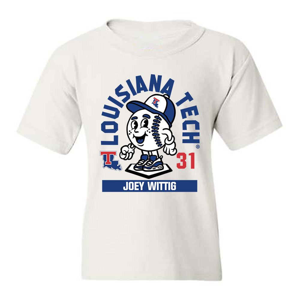 LA Tech - NCAA Baseball : Joey Wittig - Fashion Shersey Youth T-Shirt-0
