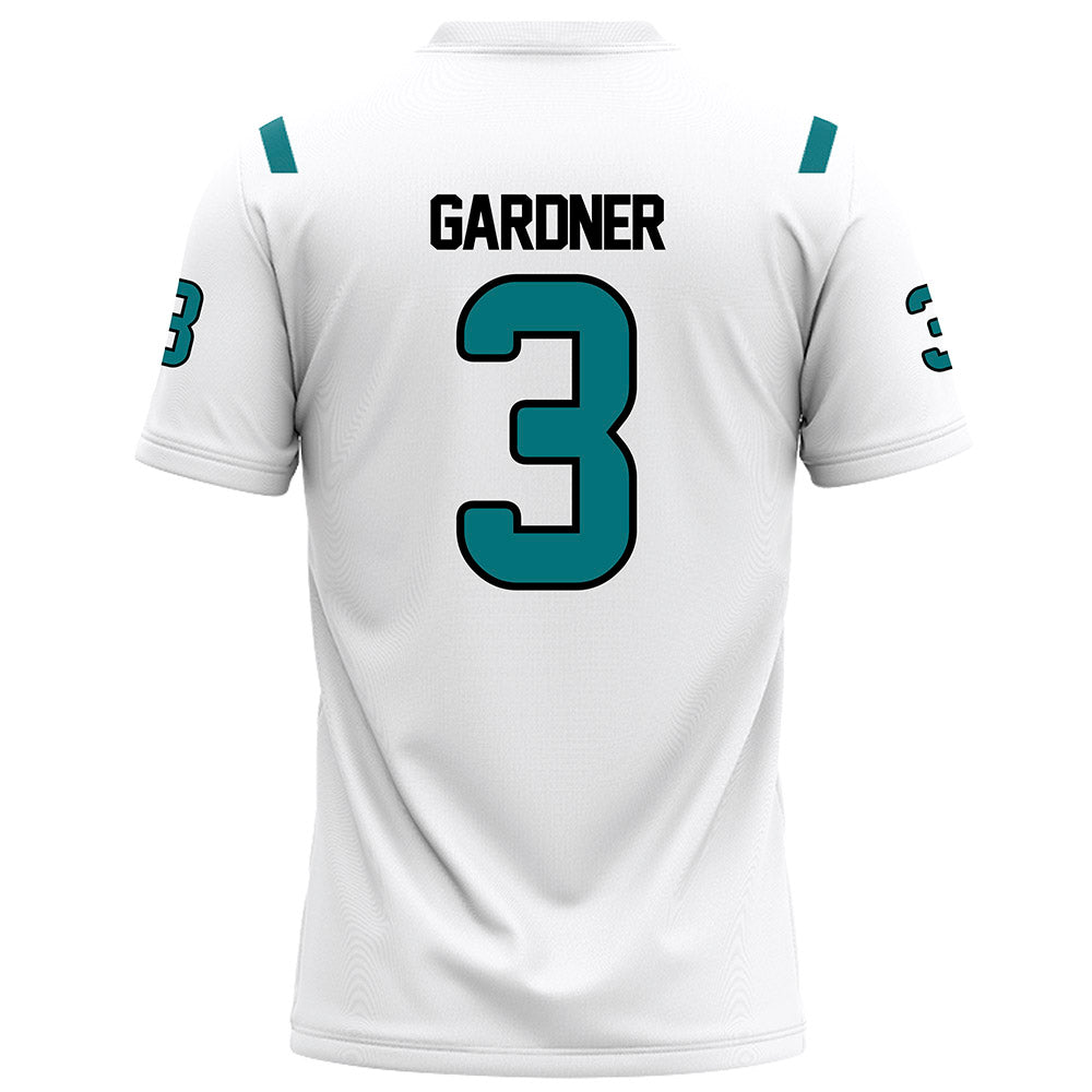 Coastal Carolina - NCAA Football : Tristian Gardner - White Football Jersey-1