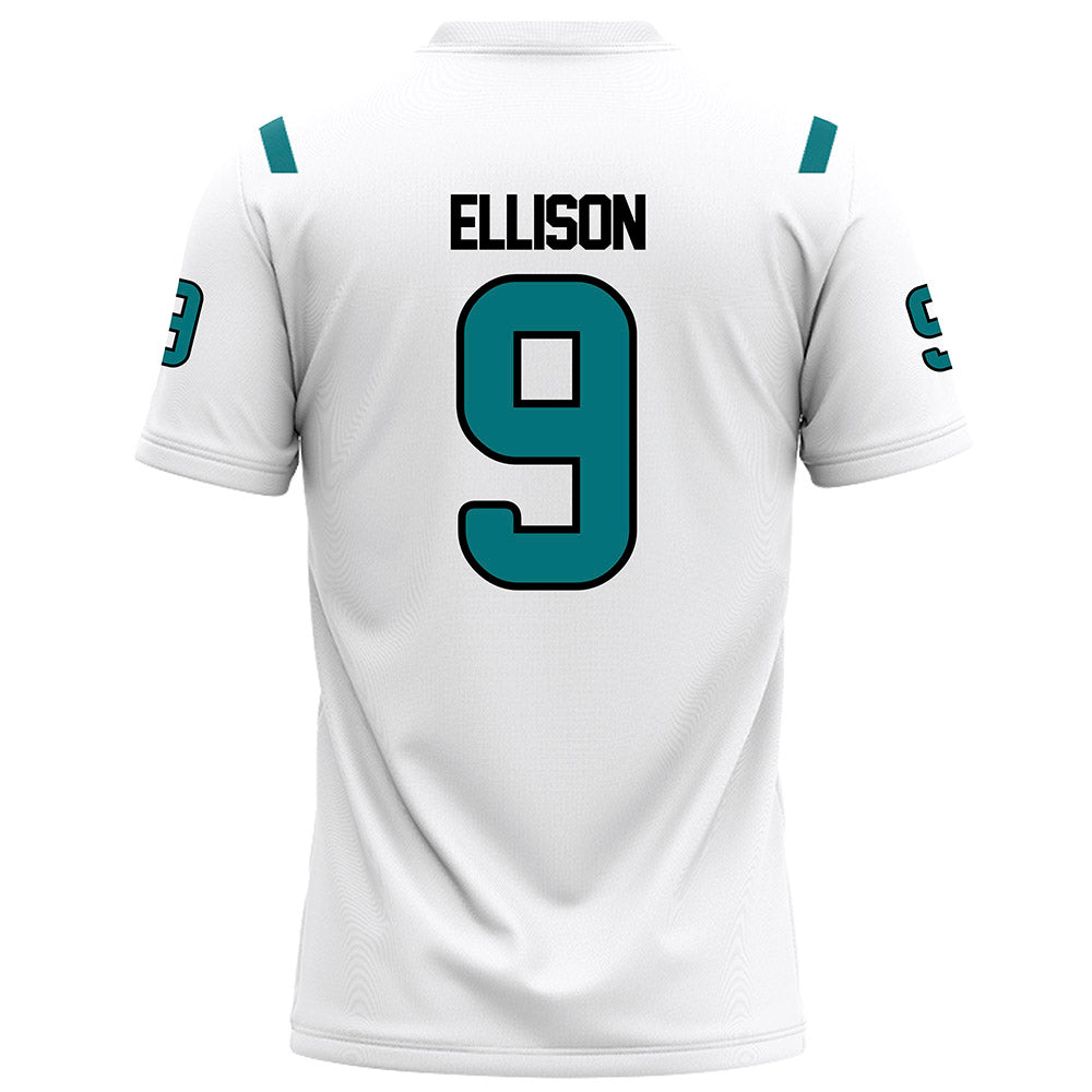 Coastal Carolina - NCAA Football : Cyrus Ellison - White Football Jersey-1