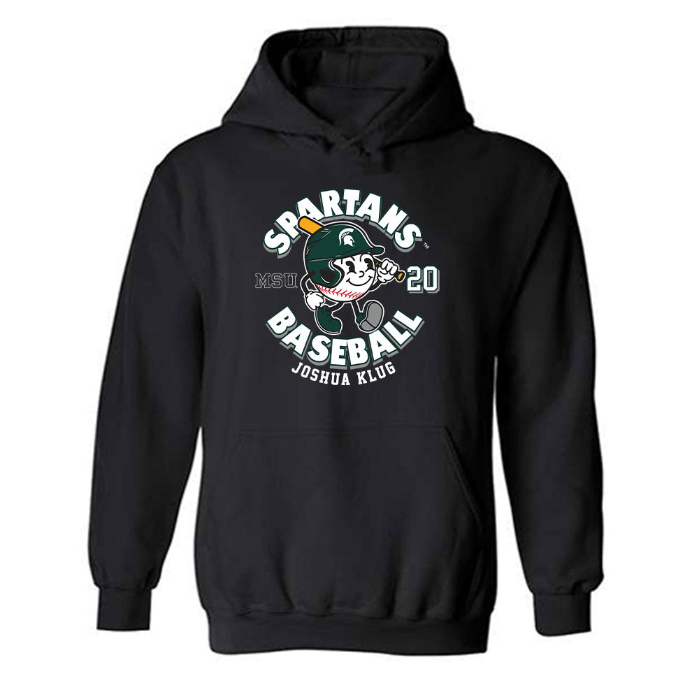 Michigan State - NCAA Baseball : Joshua Klug - Hooded Sweatshirt-0