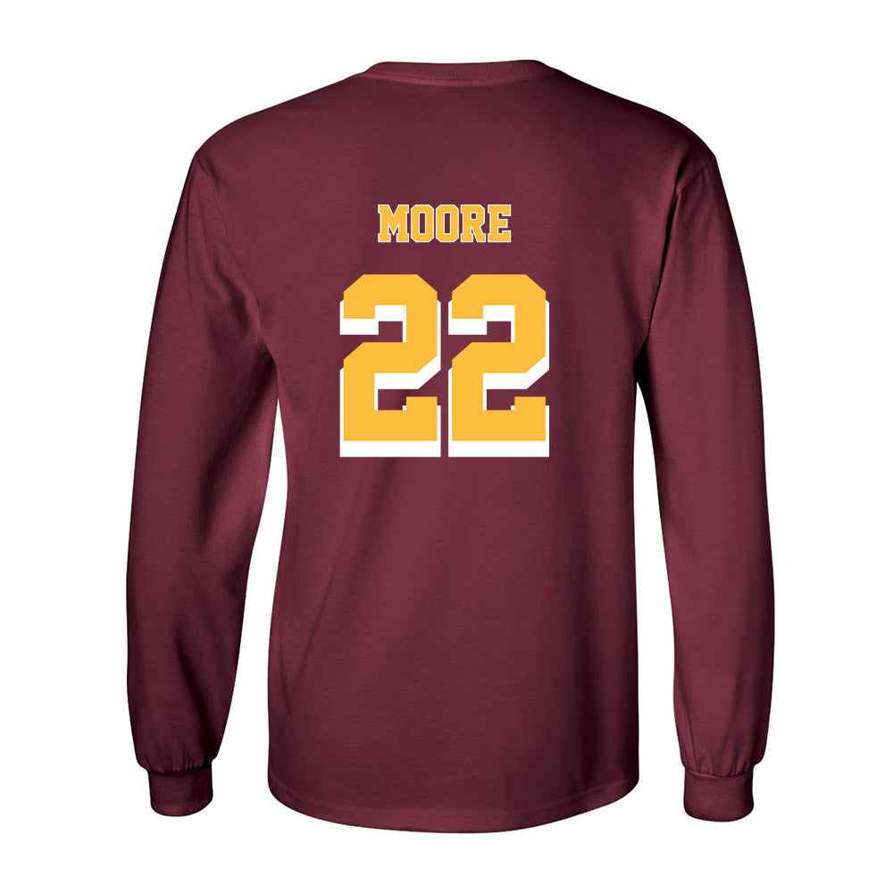 Minnesota - NCAA Men's Ice Hockey : Javon Moore - Replica Shersey Long Sleeve T-Shirt-1