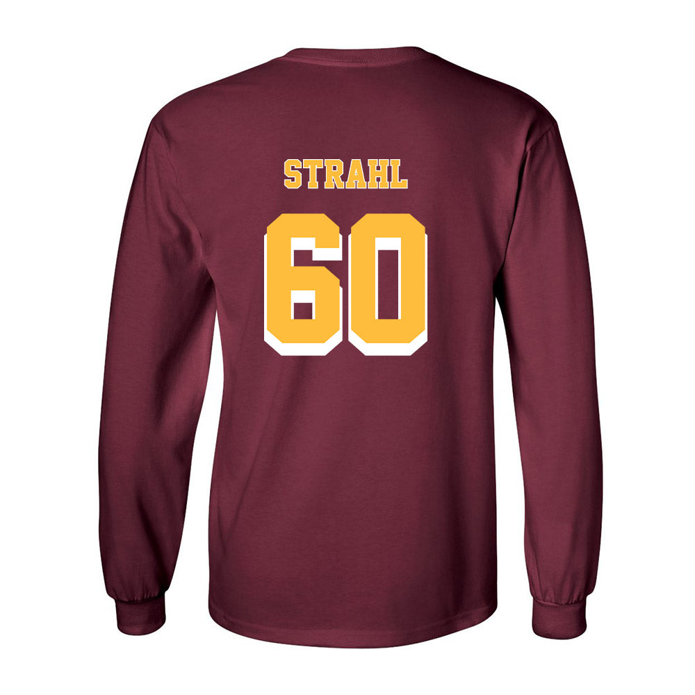 Minnesota - NCAA Men's Ice Hockey : Melvin Strahl - Replica Shersey Long Sleeve T-Shirt-1