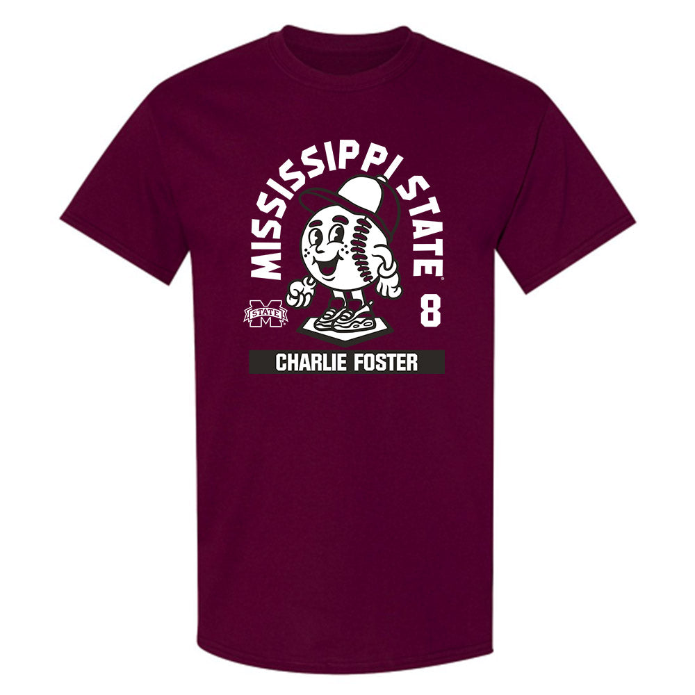 Mississippi State - NCAA Baseball : Charlie Foster - T-Shirt-0
