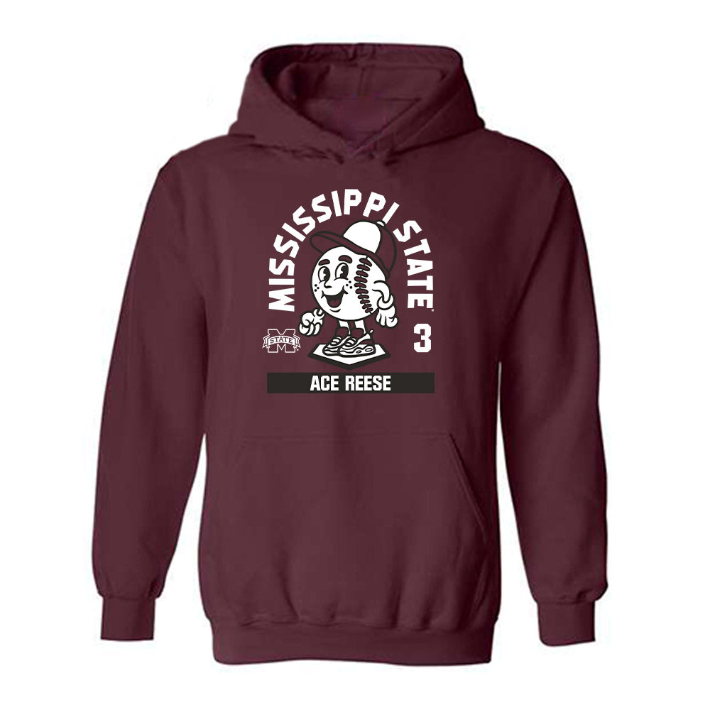 Mississippi State - NCAA Baseball : Ace Reese - Hooded Sweatshirt-0