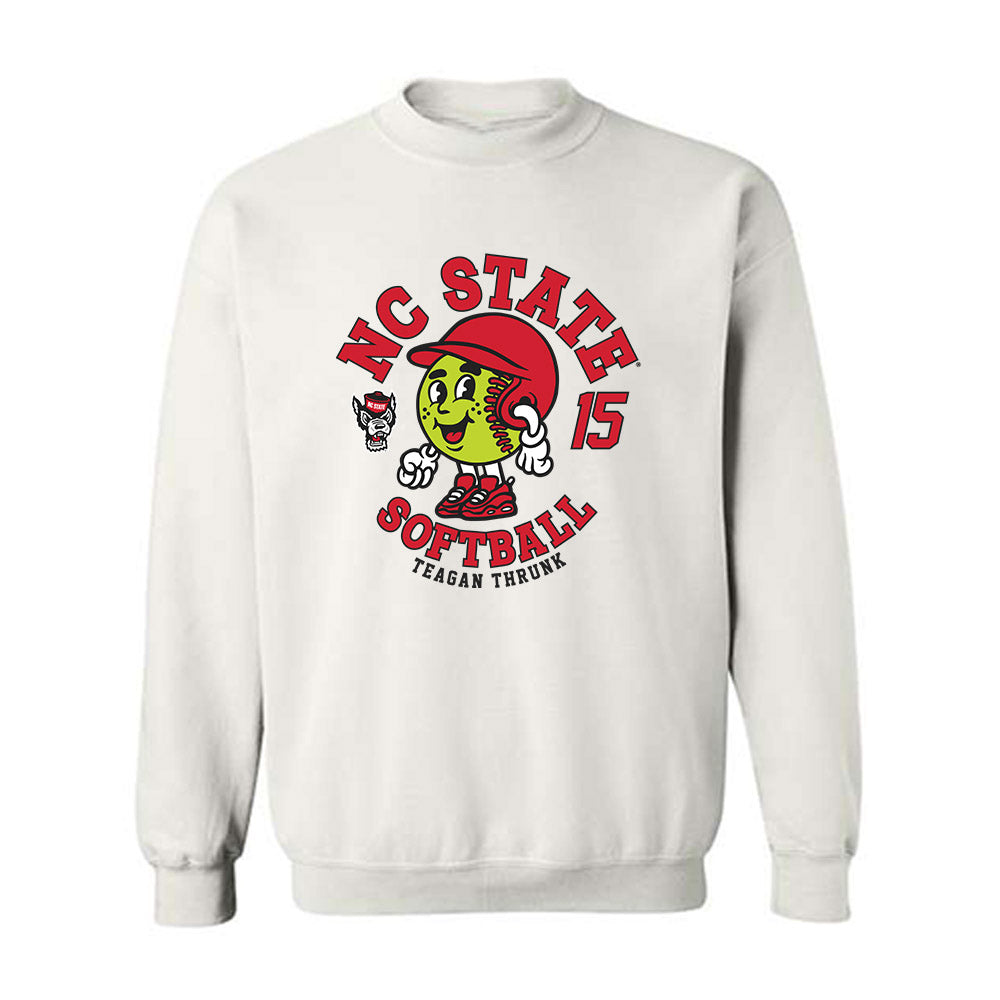 NC State - NCAA Softball : Teagan Thrunk - Fashion Shersey Crewneck Sweatshirt