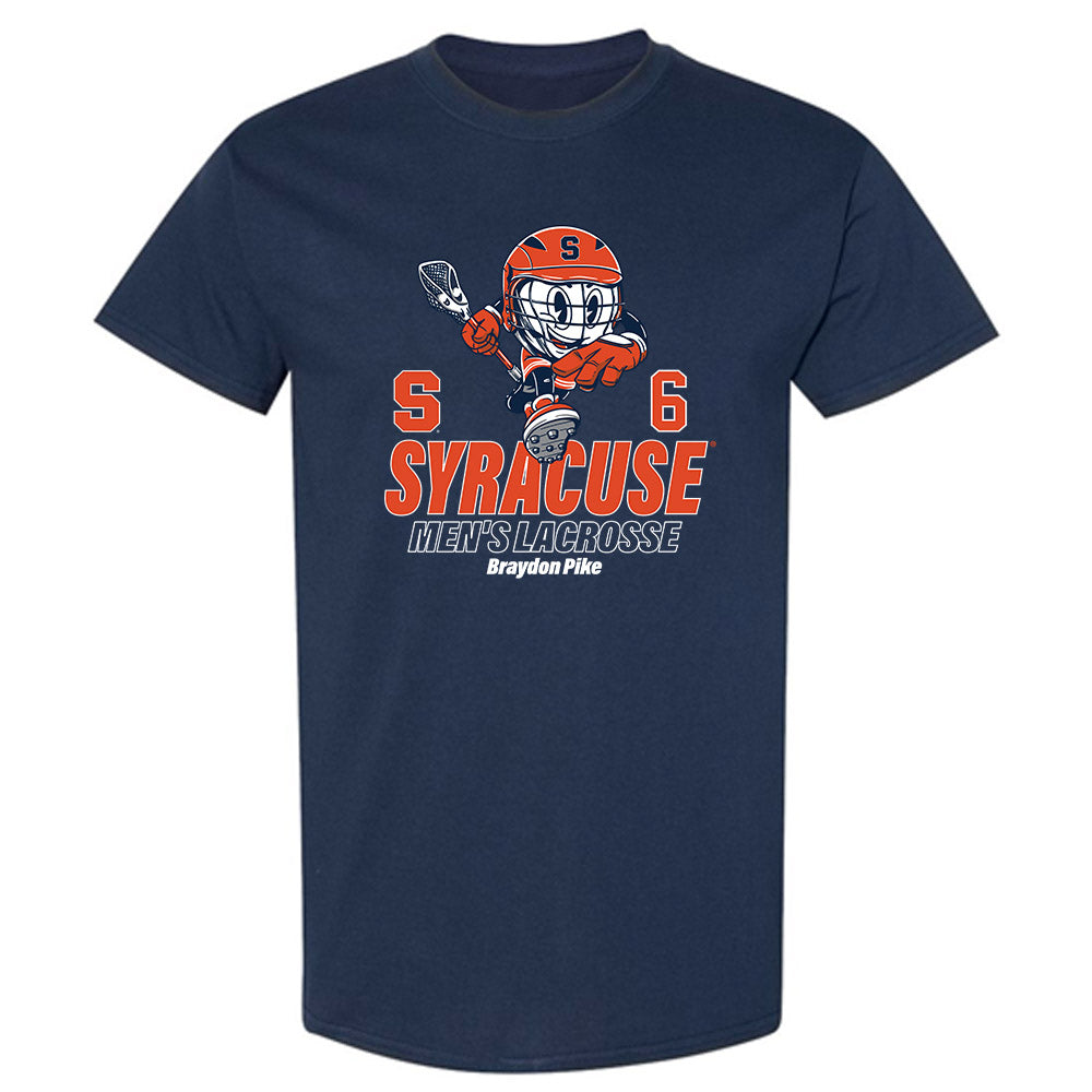 Syracuse - NCAA Men's Lacrosse : Braydon Pike - Fashion Shersey T-Shirt-0