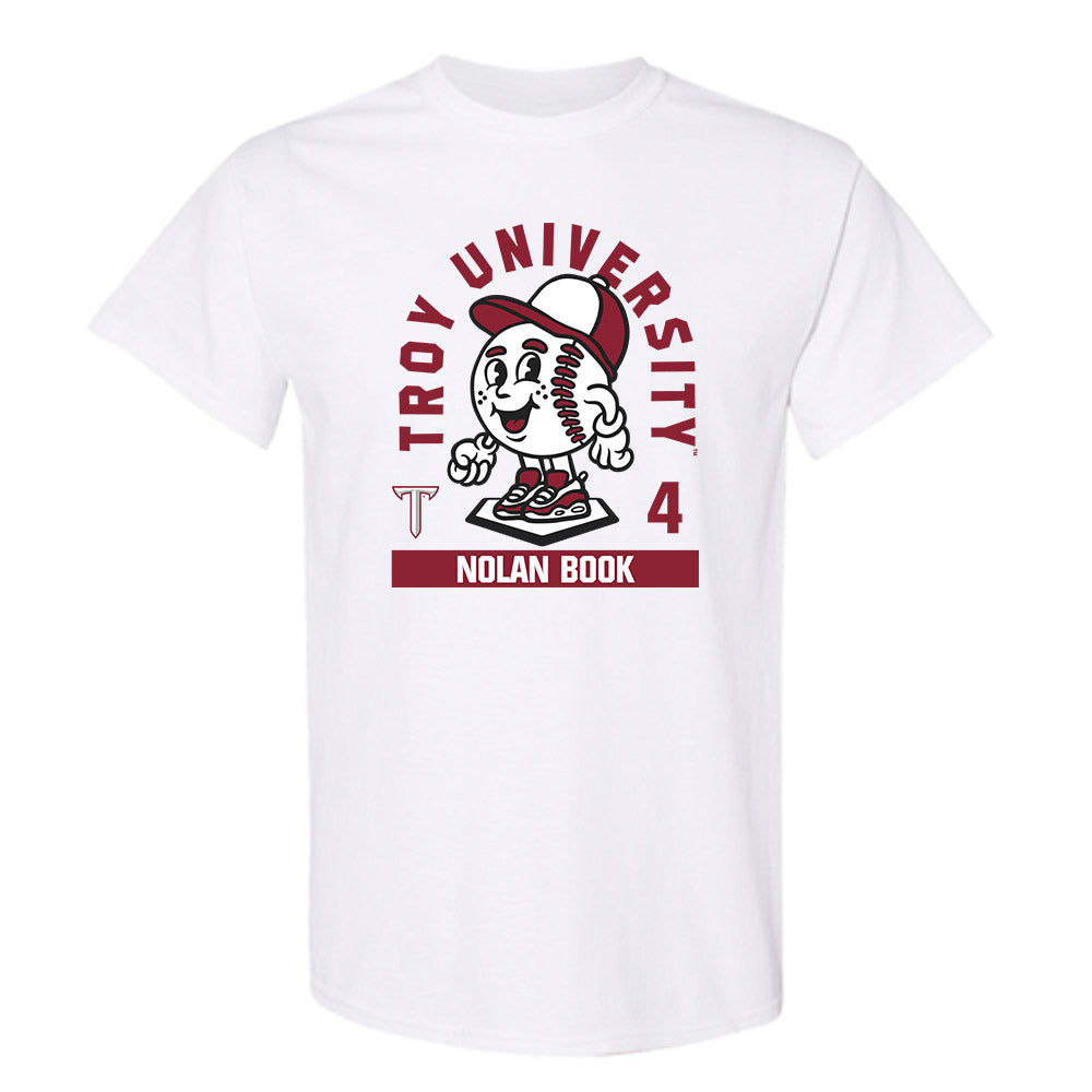Troy - NCAA Baseball : Nolan Book - Fashion Shersey T-Shirt-0