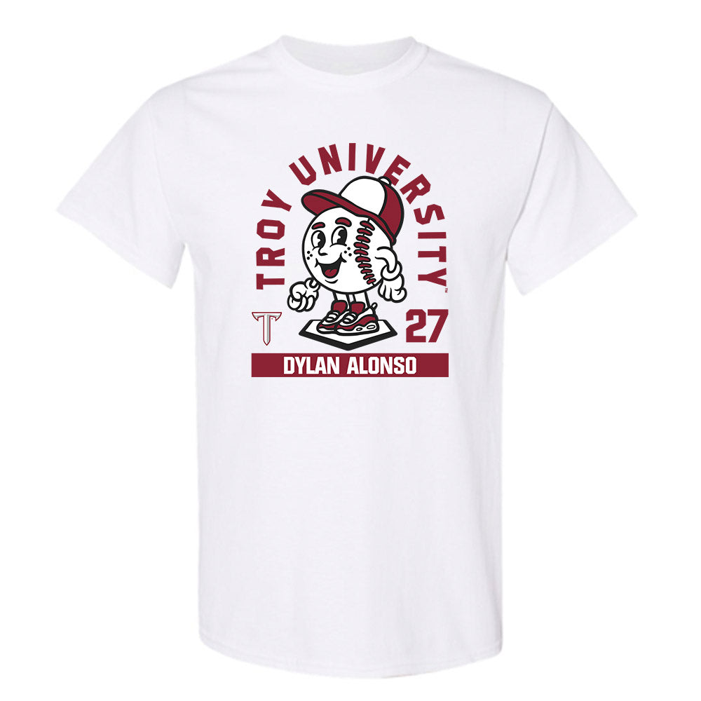 Troy - NCAA Baseball : Dylan Alonso - Fashion Shersey T-Shirt-0