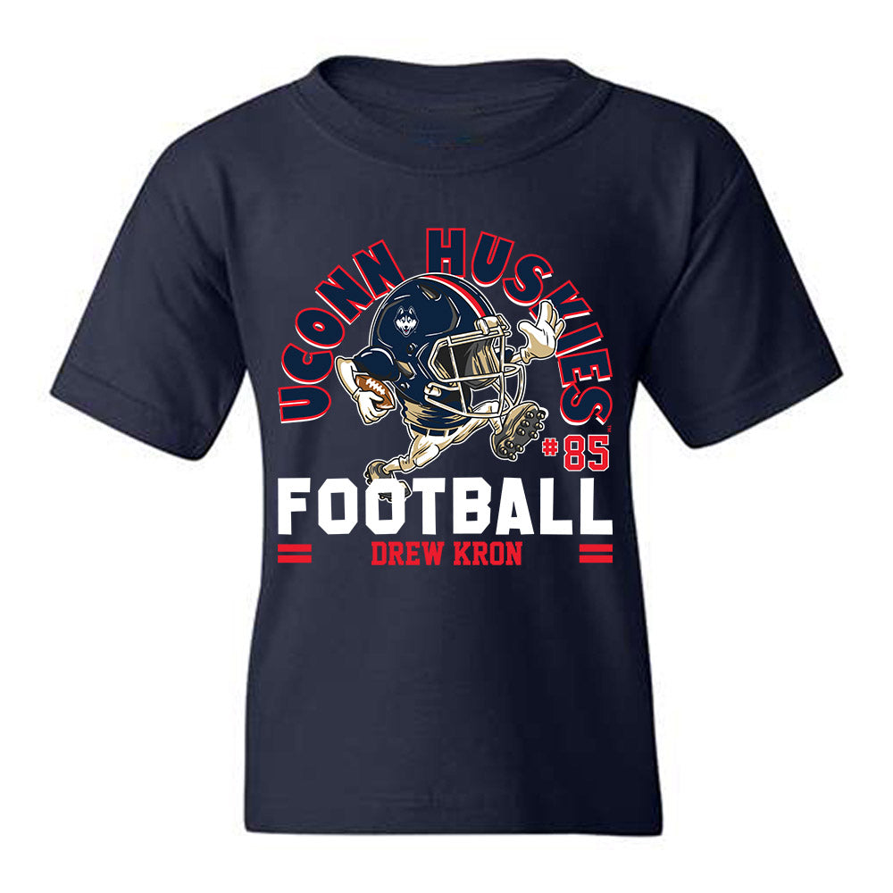 UConn - NCAA Football : Drew Kron - Fashion Shersey Youth T-Shirt-0
