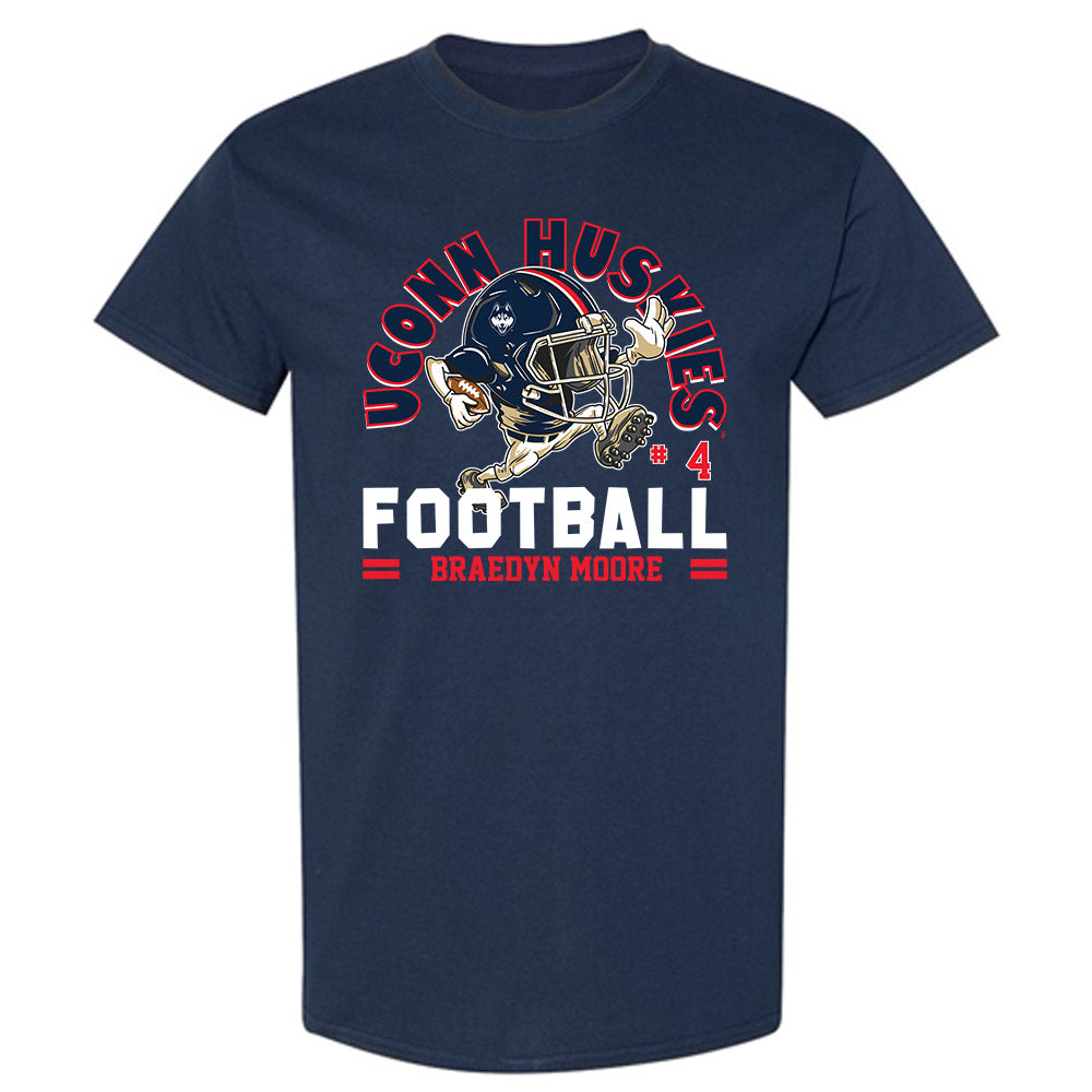 UConn - NCAA Football : Braedyn Moore - Fashion Shersey T-Shirt-0