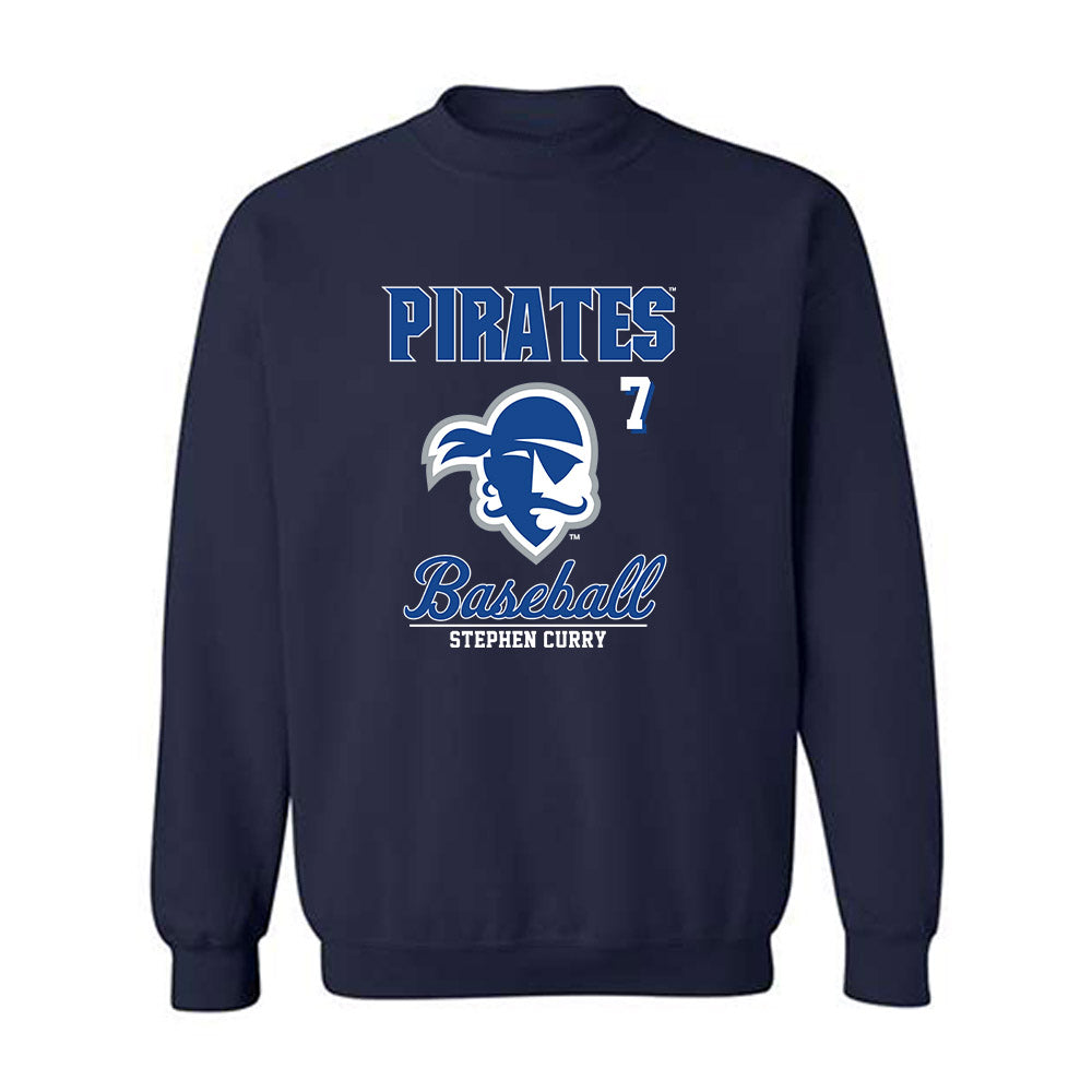 Seton Hall - NCAA Baseball : Stephen Curry - Fashion Shersey Crewneck Sweatshirt-0