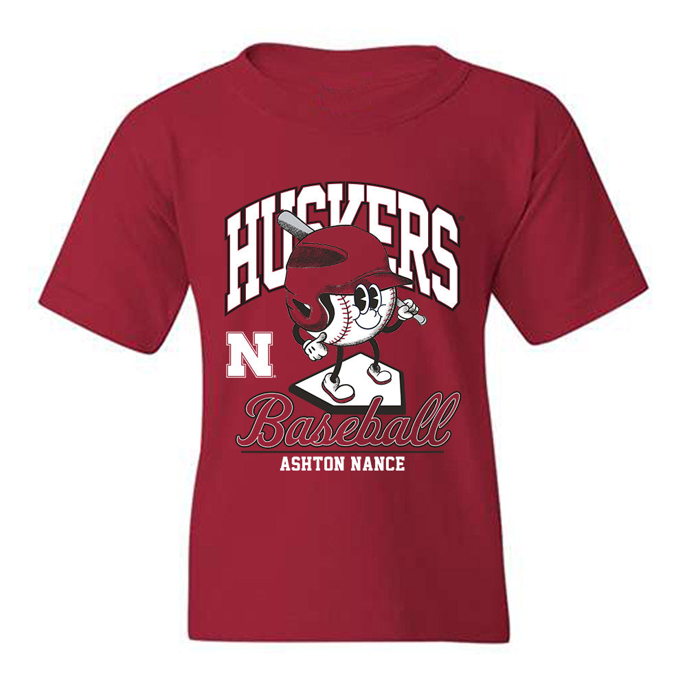 Nebraska - NCAA Baseball : Ashton Nance - Fashion Shersey Youth T-Shirt-0