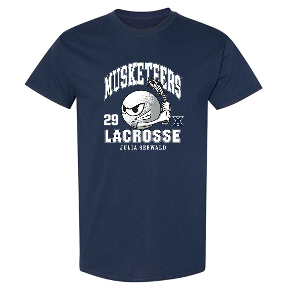 Xavier - NCAA Women's Lacrosse : Julia Seewald - T-Shirt-0