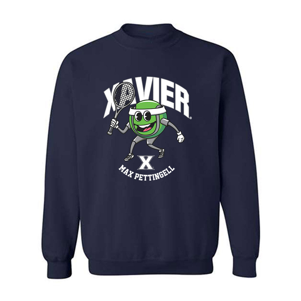 Xavier - NCAA Men's Tennis : Max Pettingell - Fashion Shersey Crewneck Sweatshirt-0