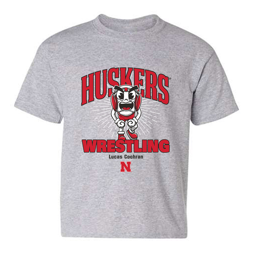 Nebraska - NCAA Wrestling : Lucas Cochran - Fashion Shersey Youth T-Shirt-0
