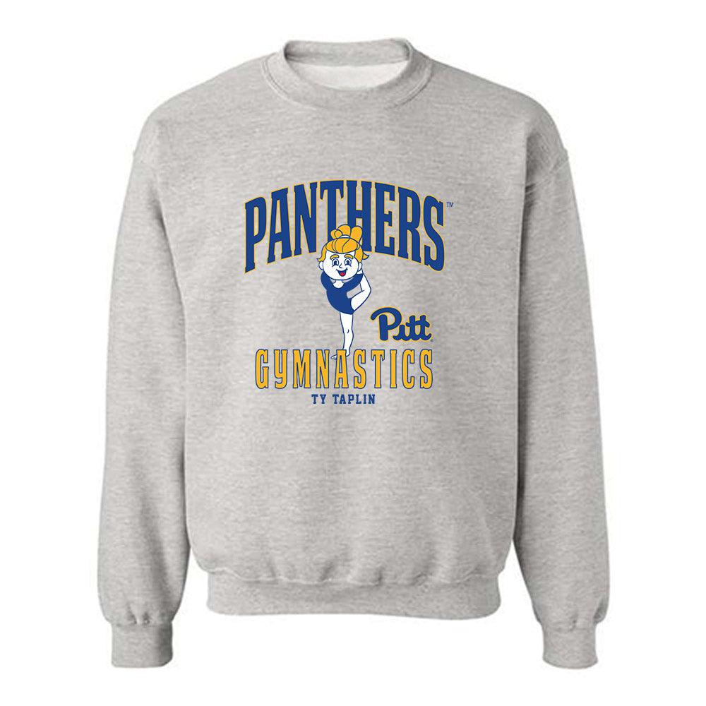 Pittsburgh - NCAA Women's Gymnastics : Ty Taplin - Fashion Shersey Crewneck Sweatshirt-0