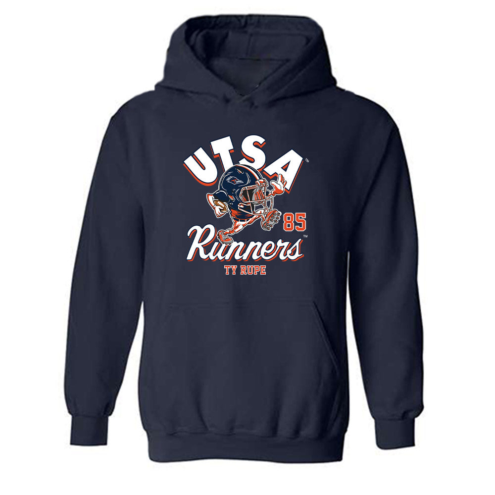 UTSA - NCAA Football : Ty Rupe - Fashion Shersey Hooded Sweatshirt-0