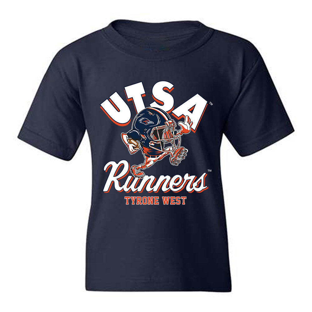 UTSA - NCAA Football : Tyrone West - Fashion Shersey Youth T-Shirt-0