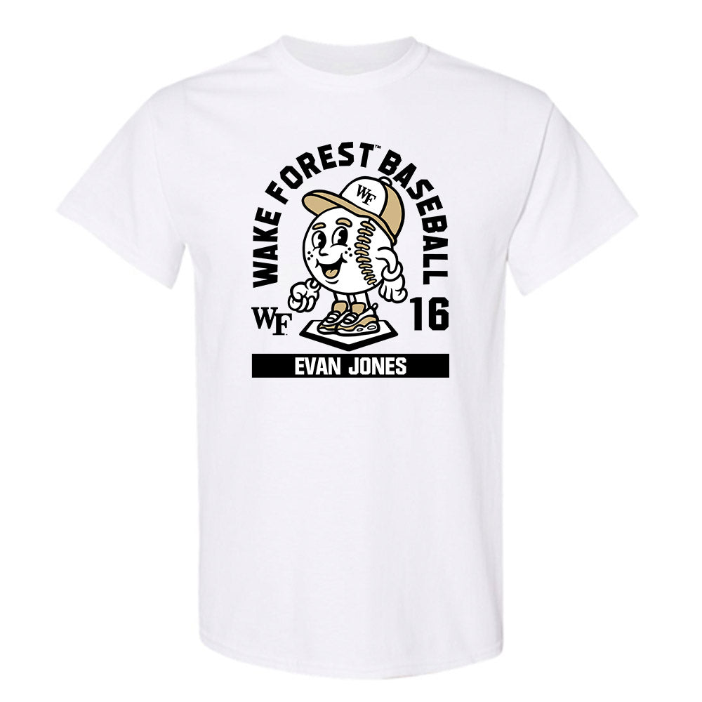 Wake Forest - NCAA Baseball : Evan Jones - Fashion Shersey T-Shirt-0