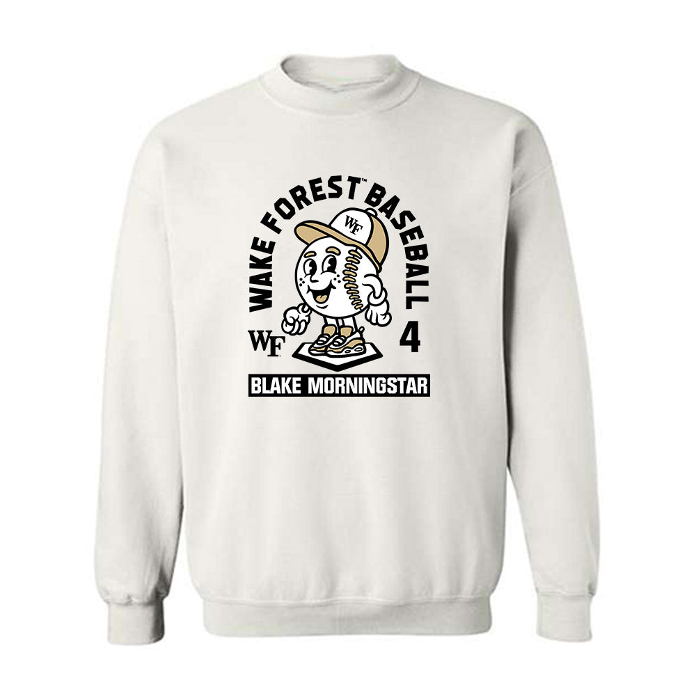 Wake Forest - NCAA Baseball : Blake Morningstar - Fashion Shersey Crewneck Sweatshirt-0