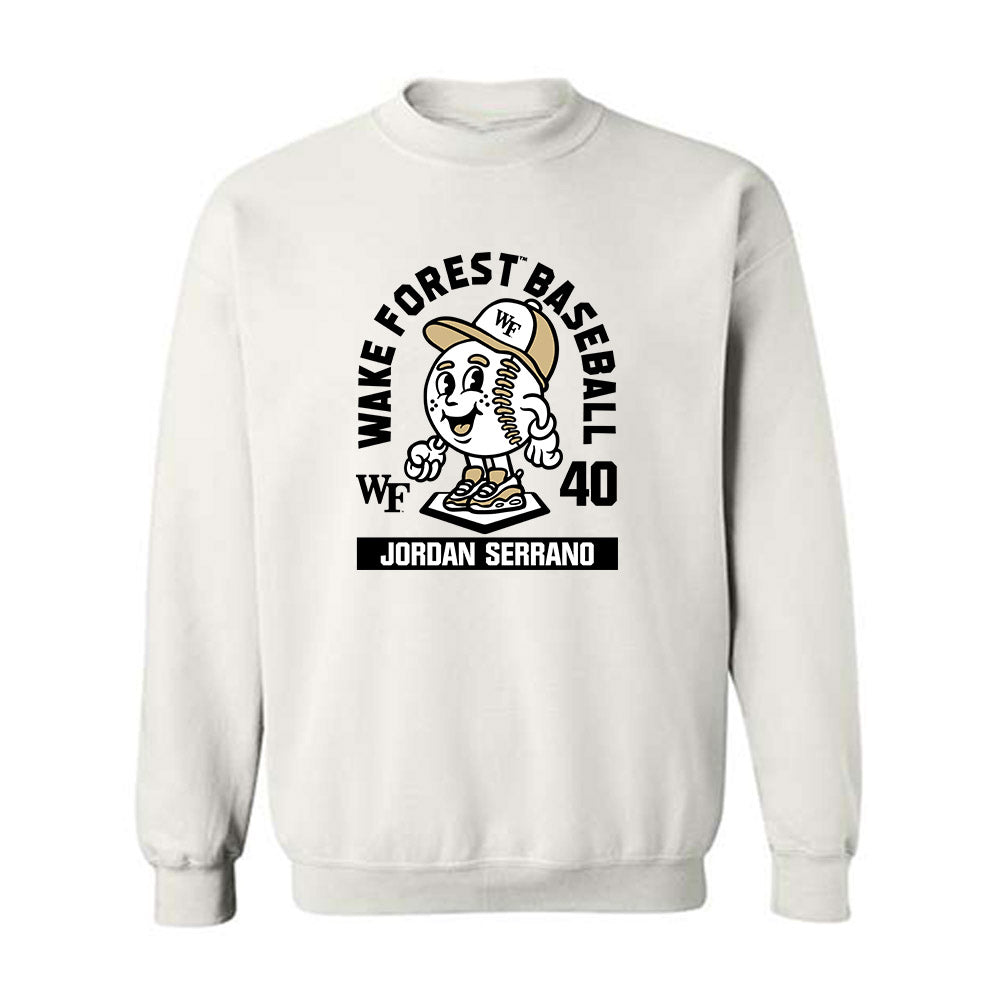 Wake Forest - NCAA Baseball : Jordan Serrano - Fashion Shersey Crewneck Sweatshirt-0