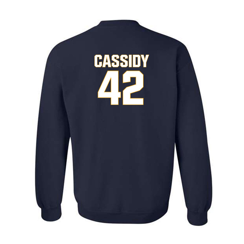 West Virginia - NCAA Football : Jack Cassidy - Fashion Shersey Crewneck Sweatshirt-1